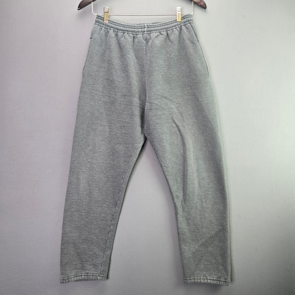 Russell Athletic Sweatpants Joggers Small Gray Fleece Pockets Vintage Style S